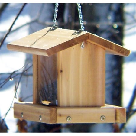 MANSBESTFRIEND Wood 5# Small Hanging Hopper Feeder with Chain MA2206871